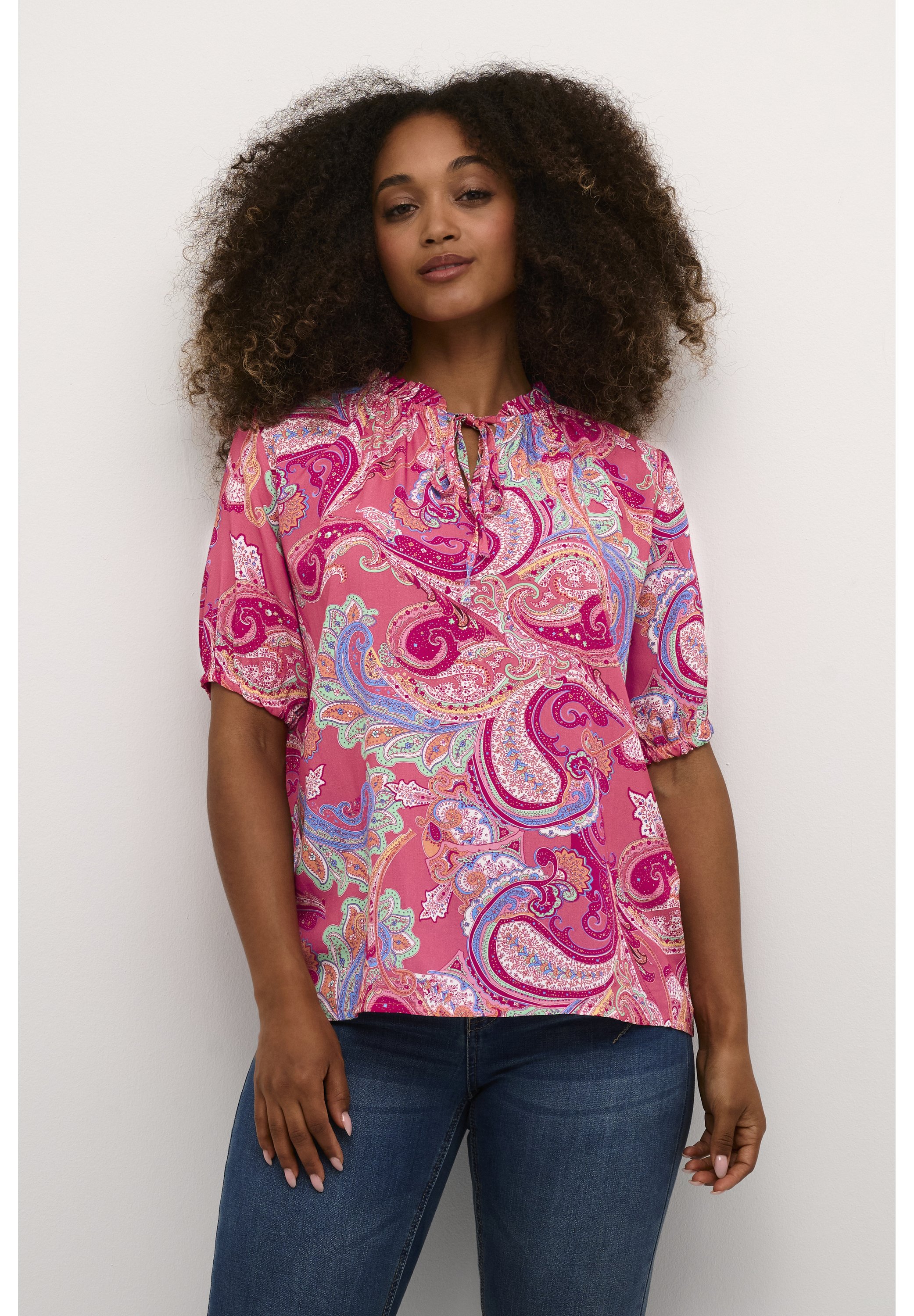 Bluse paisley pink Clearance